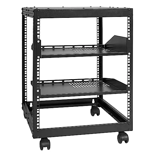 Produktbild VEVOR 12U-Server-Rack mit offenem Rahmen