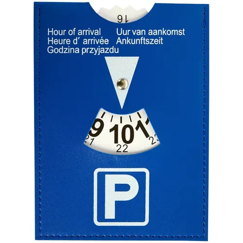 Auto Parkuhr leder Parkscheibe Kurzparkzone 15x11cm Parkzone