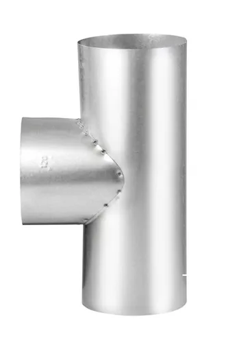 Armin Bay Ofenrohre T-Stück Feueraluminiert FAL 120 mm - 250 mm Länge - T-Stück FAL für effiziente Abzweigungen von Abgasrohren. Ideal für den Anschluss mehrerer Geräte, mit passgenauen Anschlüssen für einfache Montage. Robuste Verarbeitung für den Innen- und Außenbereich.