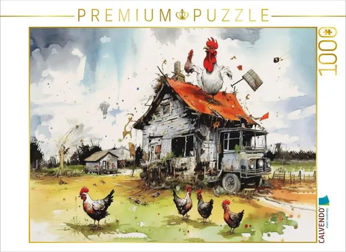 CALVENDO Puzzle Der Bauernhof | 1000 Teile für kreative Stunden