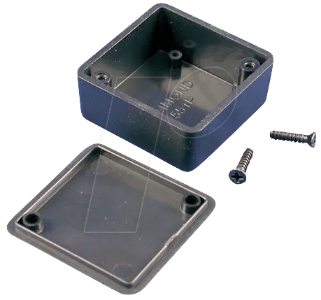 1551PBK - Mini-ABS-Gehäuse, 40 x 40 x 20 mm, IP 54