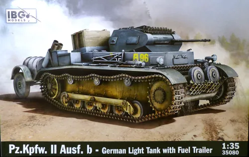 IBG 35080 - 1:35 Pz.Kpfw. II Ausf. b - German Light Tank with Trailer