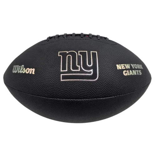 Wilson NFL New York Giants Metallic Premiere Football Offizielle GrÃ¶Ãe 9 - schwarz