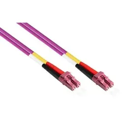 kabelmeister® LWL Patchkabel Duplex OM4 (50/125) LC/LC, 100m