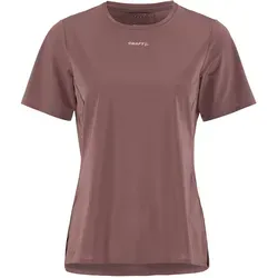 Craft Pro Trail Laufshirt Damen - mauve, Größe L (auch verfügbar in S, M, XL) - Leichtes, atmungsaktives Laufshirt für Trailrunnerinnen. Das Craft Pro Trail Tee 2 bietet optimalen Komfort und hervorragende Belüftung dank strategisch platzierter Mesh-Einsätze. Ideal für herausfordernde Strecken und lange Distanzen.