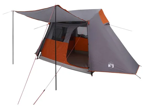 vidaXL Tunnelzelt Grau und Orange 475 x 220 x 192 cm