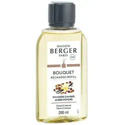 MAISON BERGER PARIS Duftlampe Refill für Raumduft Diffuser - Pudriger Amber - 200ml - (65€/1L) weiß