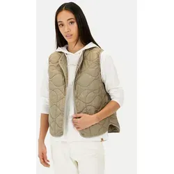 camel active Steppweste aus recyceltem Polyester in Salbei Grün Größe 42 - Funktionsjacke aus 100% recyceltem Polyester, ideal für umweltbewusste Mode. Mit praktischem Stehkragen und seitlichen Einstecktaschen für zusätzlichen Komfort.