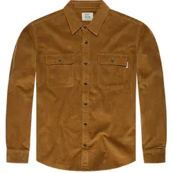 Vintage Industries Brix Hemd, braun, Größe 2XL für Männer - Herren-Freizeithemden mit Knopfverschluss und praktischen Brusttaschen, ideal für lässige Freizeitlooks.