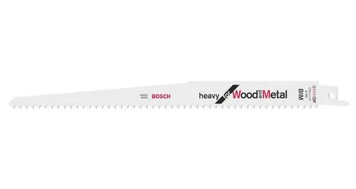 Bosch Accessories 2608656261 Säbelsägeblatt S 1111 DF Heavy for Wood and Metal, 5er-Pack Sägeblatt-Länge 225 mm 5 St.