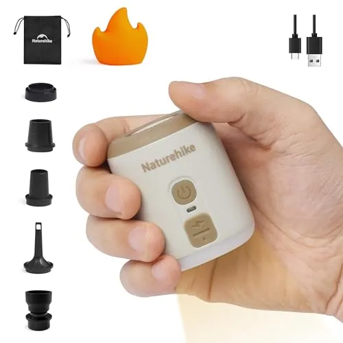 Naturehike Wind-Mini 1600 mAh – Tragbare USB-C Luftpumpe mit Licht