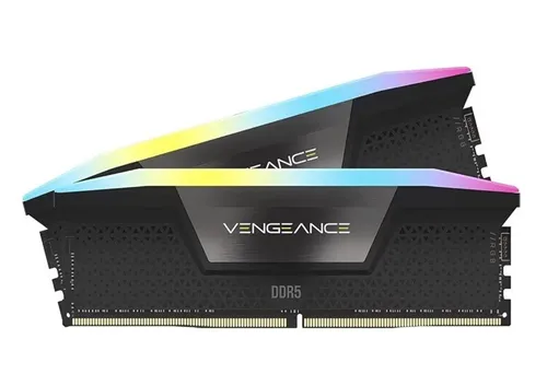 CORSAIR Vengeance RGB 48 GB DDR5 Kit - 6000 MHz - Arbeitsspeicher mit beeindruckendem RGB-Beleuchtungseffekt und hoher Geschwindigkeit von 6000 MHz, ideal für Gamer und kreative Profis.