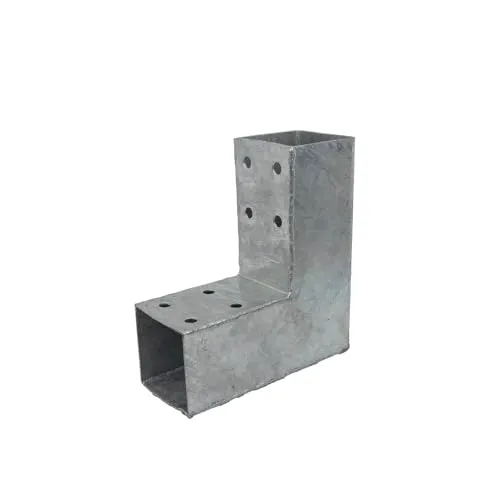 GeZu Impex Pfostenecke für 2 Balken 70 x 70 mm
