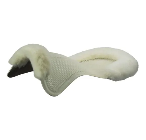 Acavallo Gelpad ACTIVE Dri-Lex mit Lammfell L - Hochwertiges Gelpad für den Reitsport, bietet optimalen Komfort und Unterstützung beim Reiten. Ideal für Pferde, um das Wohlbefinden während des Trainings zu fördern.