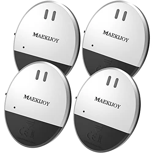 MAEKIJOY 4 x Fensteralarm mit 130 dB Sirene - Tür- & Fenstersensoren, kompakt und einfach zu installieren, schützt vor Einbrüchen und warnt zuverlässig bei Vibrationen.