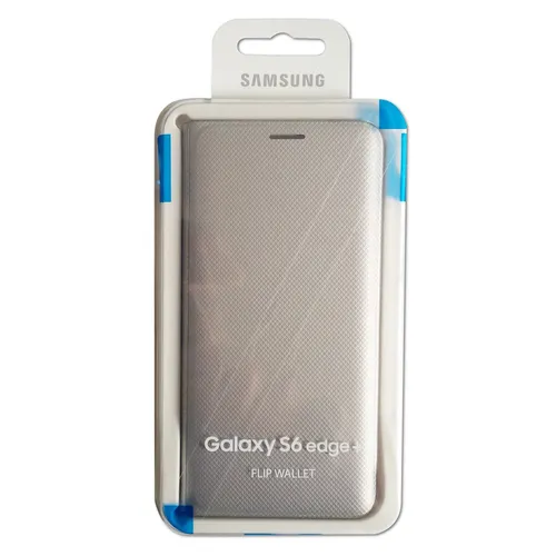 Produktbild Samsung Case EF-WG928PSEGWW Flip Wallet, Galaxy S6 Edge+, silver, Blister