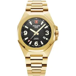 Swiss Alpine Military Herren Analog Uhr mit Edelstahlarmband - Elegante Armbanduhr für Herren mit hochwertigem Edelstahlarmband und 10 bar Wasserdichtigkeit, ideal zum Schwimmen und Schnorcheln.