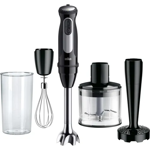 Braun MQ55307M MultiQuick 5 Stabmixer - Stabmixer mit kraftvollem 1.000 W Motor, 25 Geschwindigkeitsstufen und antischmutz Design für müheloses Kochen und einfache Reinigung.