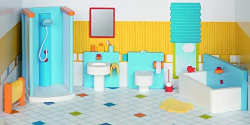 goki Puppenmöbel Badezimmer