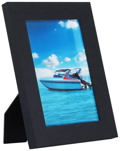 ecosa Bilderrahmen EO-8110, Echtglas,Hoch- & Querformat,Aufsteller,Echtholzdesign,Wandhalterung