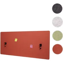 Akustik-Tischtrennwand HWC-G75 - B√oro-Sichtschutz - Paravents, schalldämmend und vielseitig einsetzbar als Trennwand oder Pinnwand für mehr Privatsphäre und ein angenehmes Arbeitsumfeld.