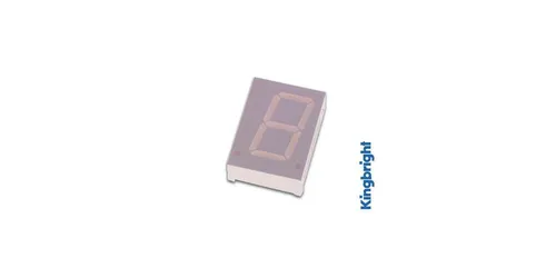 Kingbright 20mm EINSTELLIGES DISPLAY GEMEINSAME ANODE SUPERROT