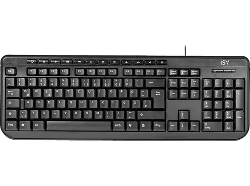 ISY IKE-1000, Tastatur, Sonstiges, kabelgebunden, Schwarz