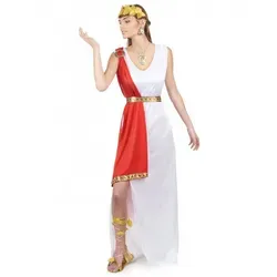 DEGUISE TOI Römer-Göttin-Kostüm für Damen Weiss-rot-goldfarben - Weiß