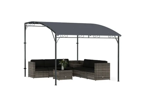 MC Star Pavillon-Ersatzdach Anbaupavillon Pergola - Wandmontierte Pergola mit wetterfestem Dach, ideal zur Erweiterung Ihres Außenbereichs. Schützt zuverlässig vor Sonne und Regen – perfekt für Feiern und entspannte Stunden im Freien.