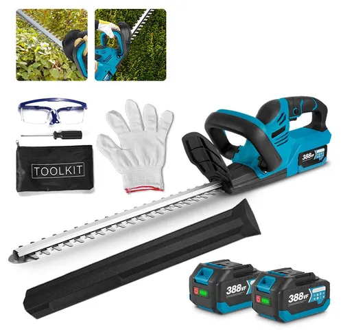 ONEVAN Akku-Heckenschere 51cm mit 2 Akkus