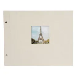 Goldbuch Fotoalbum Bella Vista 39x31cm sandgrau - Fotoalbum in sandgrau mit schwarzen Seiten, ideal für persönliche Erinnerungen. Vielseitig einsetzbar für Geburt, Taufe, Urlaub und mehr.