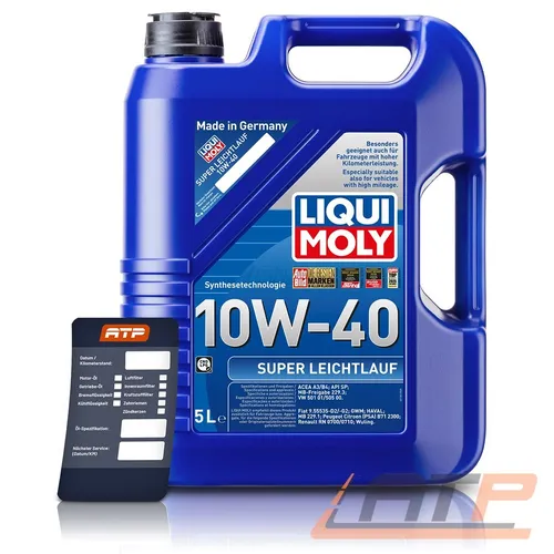 LIQUI MOLY SUPER LEICHTLAUF 10W-40 MOTOR-ÖL 5L
