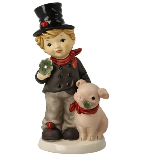 Goebel Schornsteinfeger - Jede Menge Glück - Nussknacker aus Porzellan, limitiert auf 1.999 Stück, als Glücksbringer und dekoratives Highlight für Ihr Zuhause.