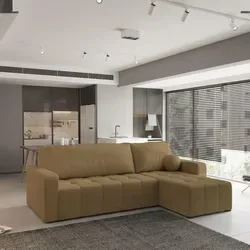 Masseno Ecksofa VOLIRA mit Schlaffunktion und Bettkasten - Ecksofa mit eleganter L-Form, praktischer Schlaffunktion und Stauraum für Bettzeug, ideal für Gäste und ein stilvolles Wohnzimmer.