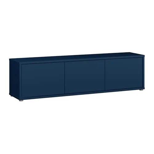 Carryhome Lowboard Dunkelblau aus Holzwerkstoff - 154.2x42.5x34.9 cm - Elegantes Carryhome Lowboard in Dunkelblau aus Holzwerkstoff, ideal für Ihr Wohnzimmer. Mit praktischen Beimöbeln kombinierbar, bietet es zusätzlichen Stauraum und setzt stilvolle Akzente.