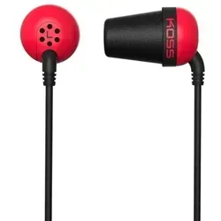 Koss PLUG R Kopfhörer - Verkabelt im Ohr für Musikliebhaber in Rot - Kopfhörer mit hervorragendem Klangbereich von 10 - 20000 Hz, ideal für Musikgenuss unterwegs. Kabellänge von 1,2 m sorgt für Flexibilität.
