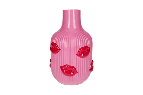 Giftcompany Dekovase L ́Amour Lippen Rosa in pink von GIFTCOMPANY