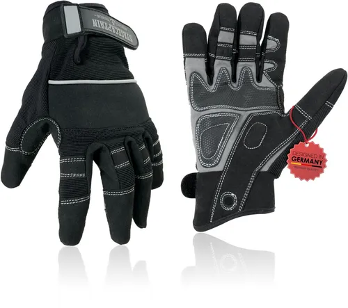 Stagecaptain Arbeitshandschuh-Set Stagecaptain RGL-5F Rigger Handschuhe Größe XL Innenfläche aus Kunstleder