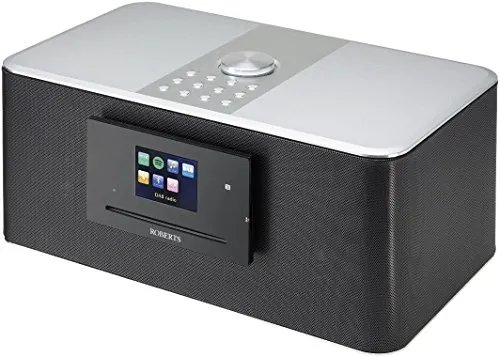 Roberts Radio S300 - Tragbares DAB-Funkgerät in Schwarz - Tragbare DAB-Funkgeräte mit digitalem Empfang, Aluminium-Gehäuse und vielfältigen Streaming-Optionen für erstklassigen Klanggenuss.