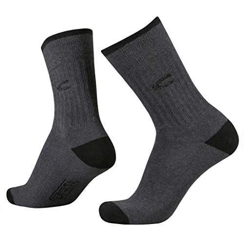 camel active 2er Pack Sport Socks 6510 620 anthracite Strumpf anthrazit grau Socken Doppelpack, Size:43-46