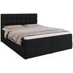 BROMARKT Boxspringbett Dakota 160x200 in schwarz von BroMARKT