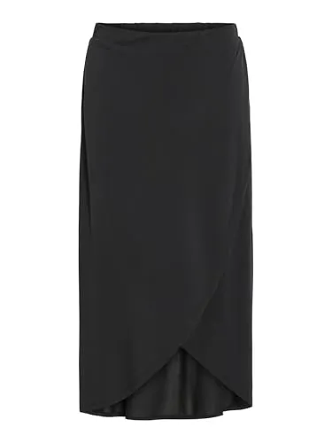 Vimodala Hw Wrap Skirt - Noos - Vila Midirock für Damen, mit zeitlosem Wickeldesign für vielseitige Stylingmöglichkeiten und einen eleganten Look.