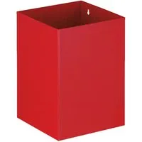 PROREGAL® Viereckiger Papierkorb in rot von Proregal