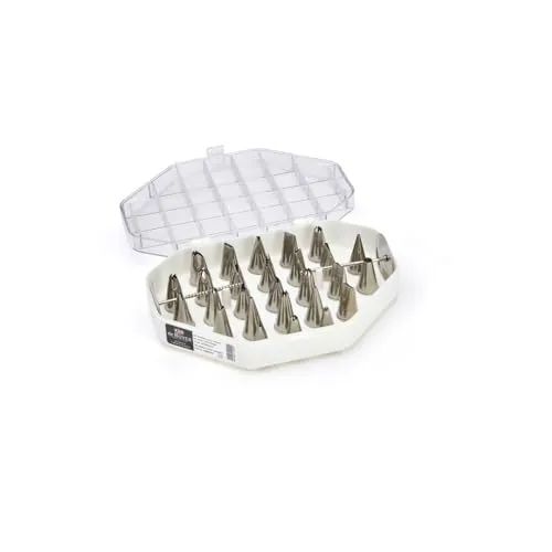 DeBuyer 2114.2 Spritztüllen, Edelstahl Silber 20x17.8x4.8 cm