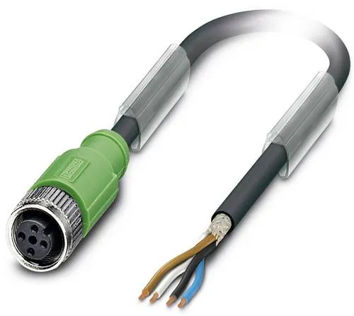 Phoenix Contact 1500716 Sensor-Aktor-Steckverbinder 10m - Sonstiges Kabelzubehör, 4-poliges, halogenfreies PUR-Kabel, geschirmt mit 10 m Länge für zuverlässige Signalübertragung in industriellen Anwendungen.