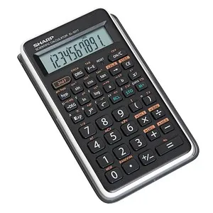 SHARP EL-501T Wissenschaftlicher Taschenrechner schwarz/weiß - Der SHARP EL-501T Taschenrechner bietet über 146 Funktionen für präzise Berechnungen. Ideal für Schule und Beruf, mit benutzerfreundlichem LCD-Display und praktischer Abschaltautomatik.