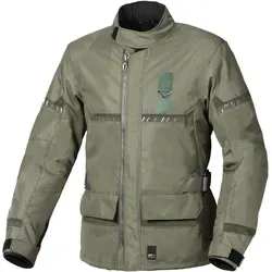 Macna Signal Motorrad Textiljacke, grün, Größe M - Wasserdichte Motorradjacke mit Raintex ML Membran und abnehmbarem Thermofutter, ideal für Sicherheit und Komfort bei jeder Fahrt.