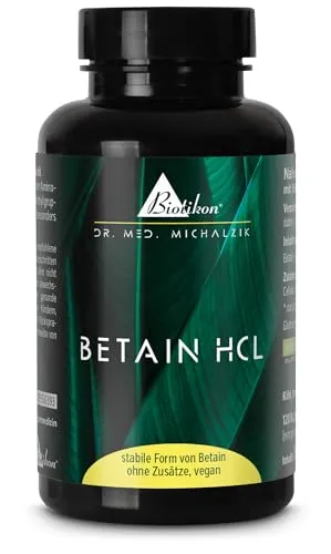 Betain HCL nach Dr. Michalzik, 1.300-2.600 mg Betain HCL, 120 Kapseln