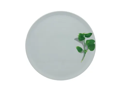 Pizzateller KRÄUTER BASILIKUM D 33 cm weiß in weiß von Sonstige