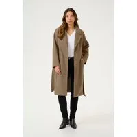 Jacke Straight Fit Sand – Stilvoll und Praktisch - Modische Straight Fit Jacke in knielanger Ausführung. Ideal für jeden Anlass, pflegeleicht und vielseitig kombinierbar. Hergestellt aus 100% Polyester für hohen Tragekomfort.